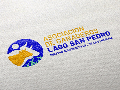 ASOCIACION DE GANADEROS LAGO SAN PEDRO (IDENTIDAD VISUAL) (202) art brand branding design flat graphic design icon illustrator logo minimal photoshop typography vector