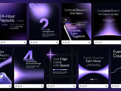 The Future of Intelligent Trading Pack blockchain branding crypto exchange crypto wallet defi fintech branding assets fintech platform instagram post investment marketing marketing assets marketing post proprietary trading saas social media social media post social media template social posts trading platform trading socials