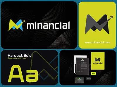 Minancial Logo Branding For Financial Company abstract branding concept corporate creative design finance financial financial logo graphic graphic design icon logo logotype m letter marketing modern modern logo symbol vector