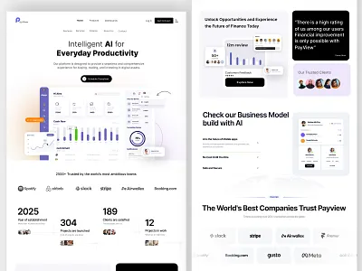 Ai Finance Website adobe xd ai wbsite ai website clean creative design minimal mobile app mobile ui modern webiste trendy website ui design uxui webiste website design