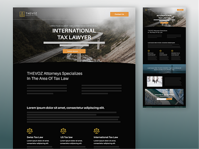 THEVOZ | PPC Landing Page attorneys branding design graphic design landing landing page lawfirm logo ui ux web design
