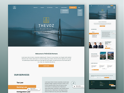 THEVOZ | Website redesign project attorneys branding design graphic design homepage lawfirm logo redesign typography ui ux web design