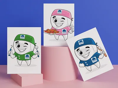 Cute Dentist Cartoon Mascot| Custom Cartoon Mascot Character cartoon character character design cute dentist design graphic design illustration mascot mascot design