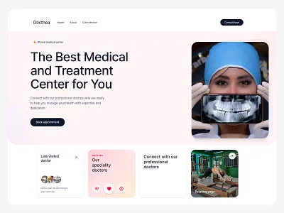 Medical Website Design ai design ai website clean hospital website medical website minimal minimal website mobile app mobile ui modern website design ui design uxui website
