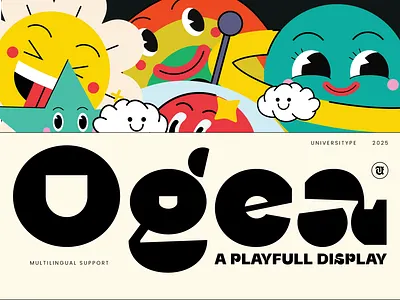 Playful Display Font - UT Ogea branding design font graphic design illustration type design typography vector