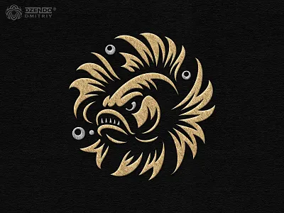 Angry Goldfish Logo aggressive fish emblem angry aquatic animal angry fish angry goldfish logo aquatic predator logo aquatic sports branding branding circular fish fierce goldfish fish head logo fishing gear branding goldfish attack logo seafood restaurant branding water creature logo