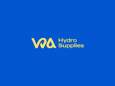 WA Hydro Supplies bold branding logo design logo folio logo mark monogram logo word mark