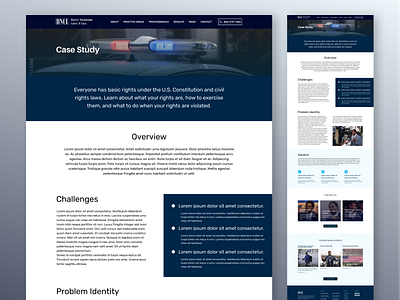 BNCL | Case Study page design attorneys branding case study design graphic design lawfirm logo typography ui ux web design