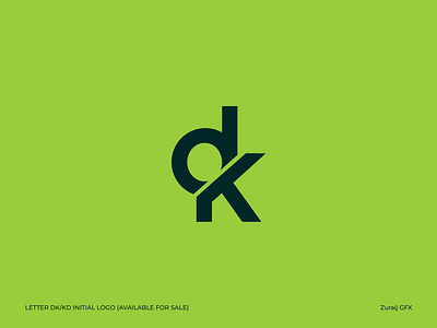 Letter DK/KD Logo Design branding creative logo design dk logo graphic design illustration letter d letter dk letter k letter kd letter logo lettering logo modern logo monogram dk typography vector