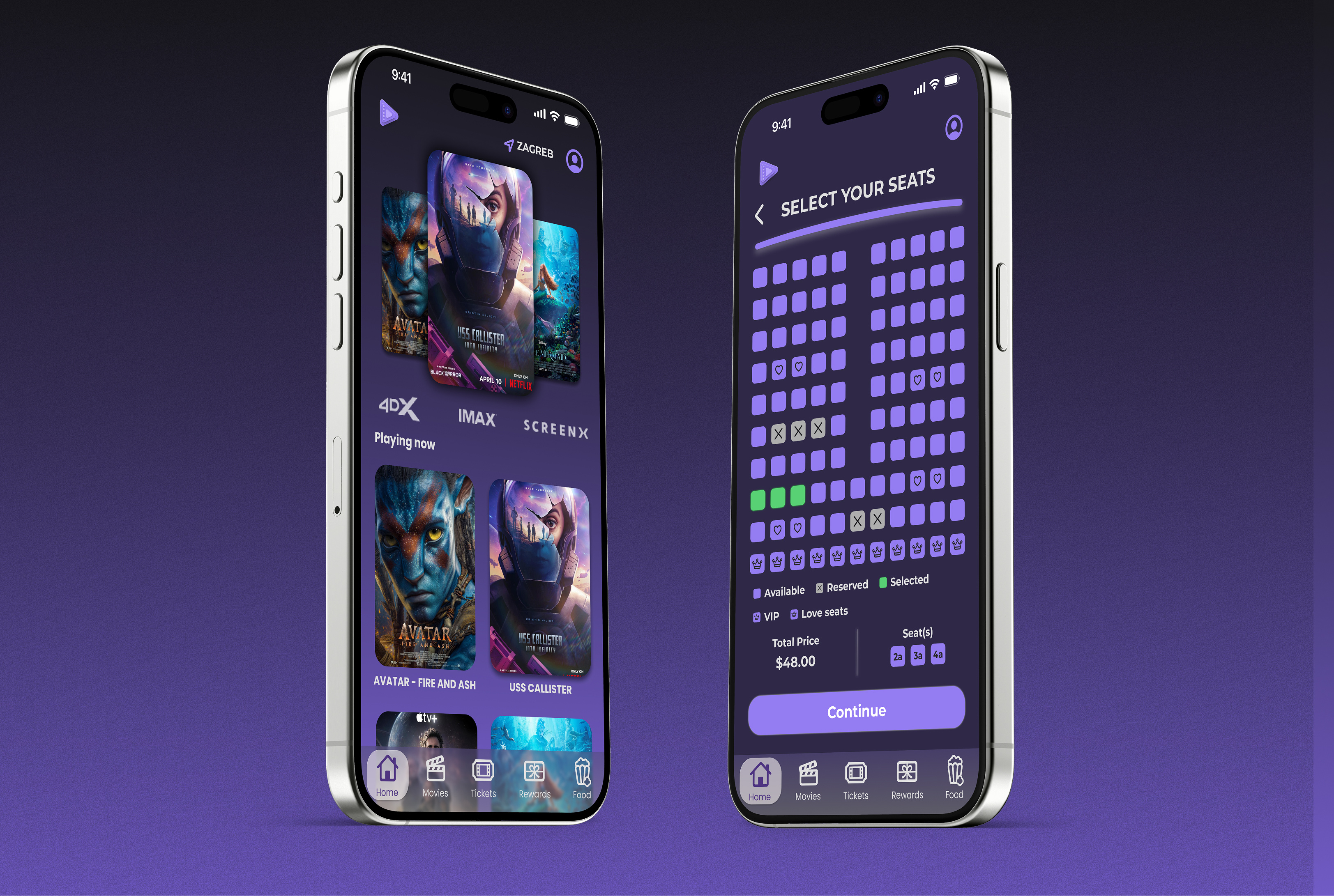 Kinopass – Mobile Movie Ticketing App 🎟️ branding cinema app cinema ticket app graphic design logo mobile app mobile app ui movie movie app movie ticket online movie booking ticket ticket booking ui uiux ux