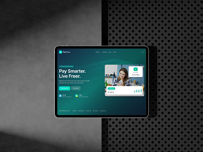 FinTech Problem → Design Solution: PayFlow Dashboard UI fintech landing page ui ux