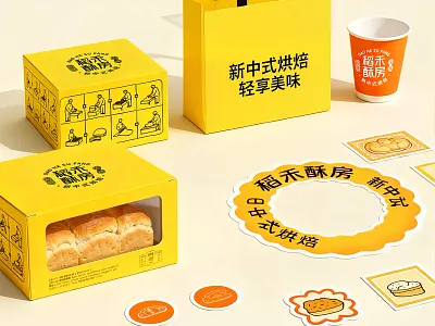 Rice Crispy House | Baking Brand Design ai creation ai video ai works baking design brand customization brand full case design bread cooking