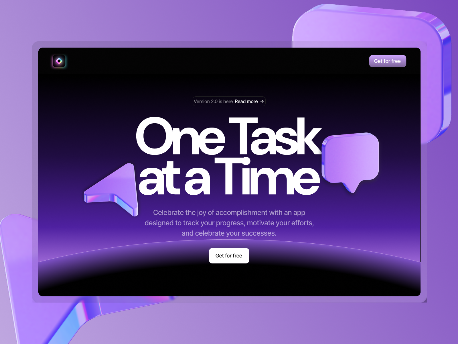 AI Productivity Dashboard UI – One Task at a Time (Dark Mode) ai ai dashboard artificial intelligence clean ui dark dashboard dark mode dashboard ui landing page machine learning minimalist design modern design productivity app productivity dashboard project management saas saas dashboard task management web app ui web design workflow automation