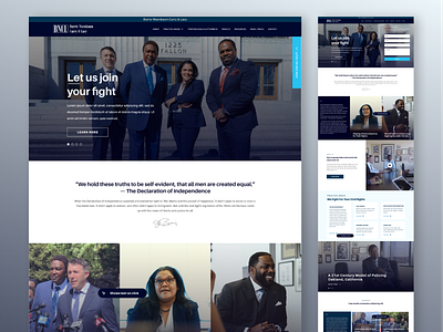 BNCL | Website redesign attorneys branding civil rights design graphic design homepage lawfirm logo redesign typography ui ux web design
