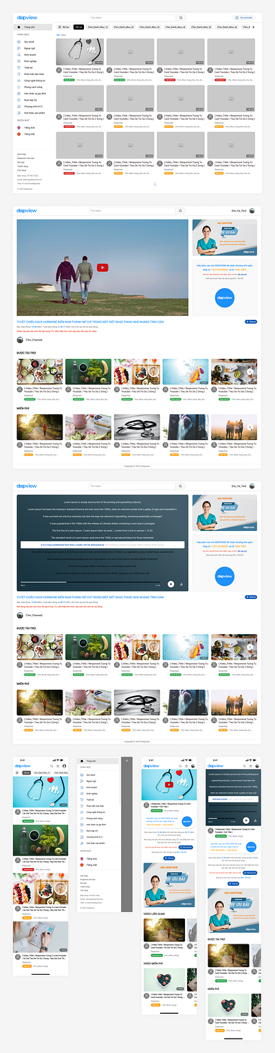 Deepview - Learning platform for business [UI Design] deepview learning reading ui web