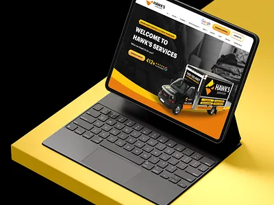 HAWK'S - Services Website air conditioning book service branding clean company design hawks services heating indoor air quality landing page logo maintanance minimalistic modern our services plumbing uiux webflow