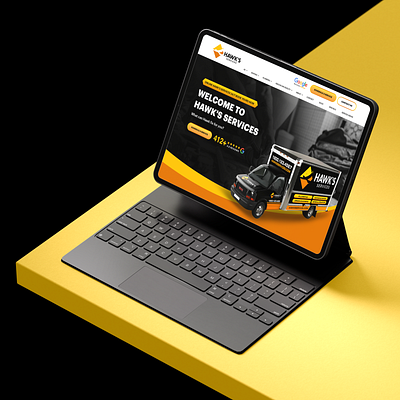 HAWK'S - Services Website air conditioning book service branding clean company design hawks services heating indoor air quality landing page logo maintanance minimalistic modern our services plumbing uiux webflow