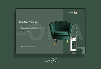 OMAK furniture ui ui design uiux kd ux