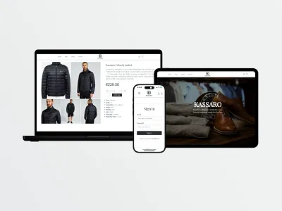 🛍️ Kassaro – Where Minimalism Meets Modern Fashion app branding clothing design e commerce elegance minimalism mockup ui ux web design