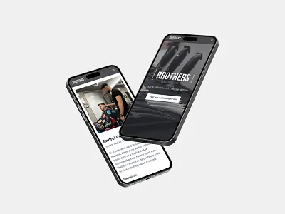 💈 Brothers Barbershop – Precision, Style & Modern Craftsmanship animation app barbershop branding craftmanship mockup ui ux web design