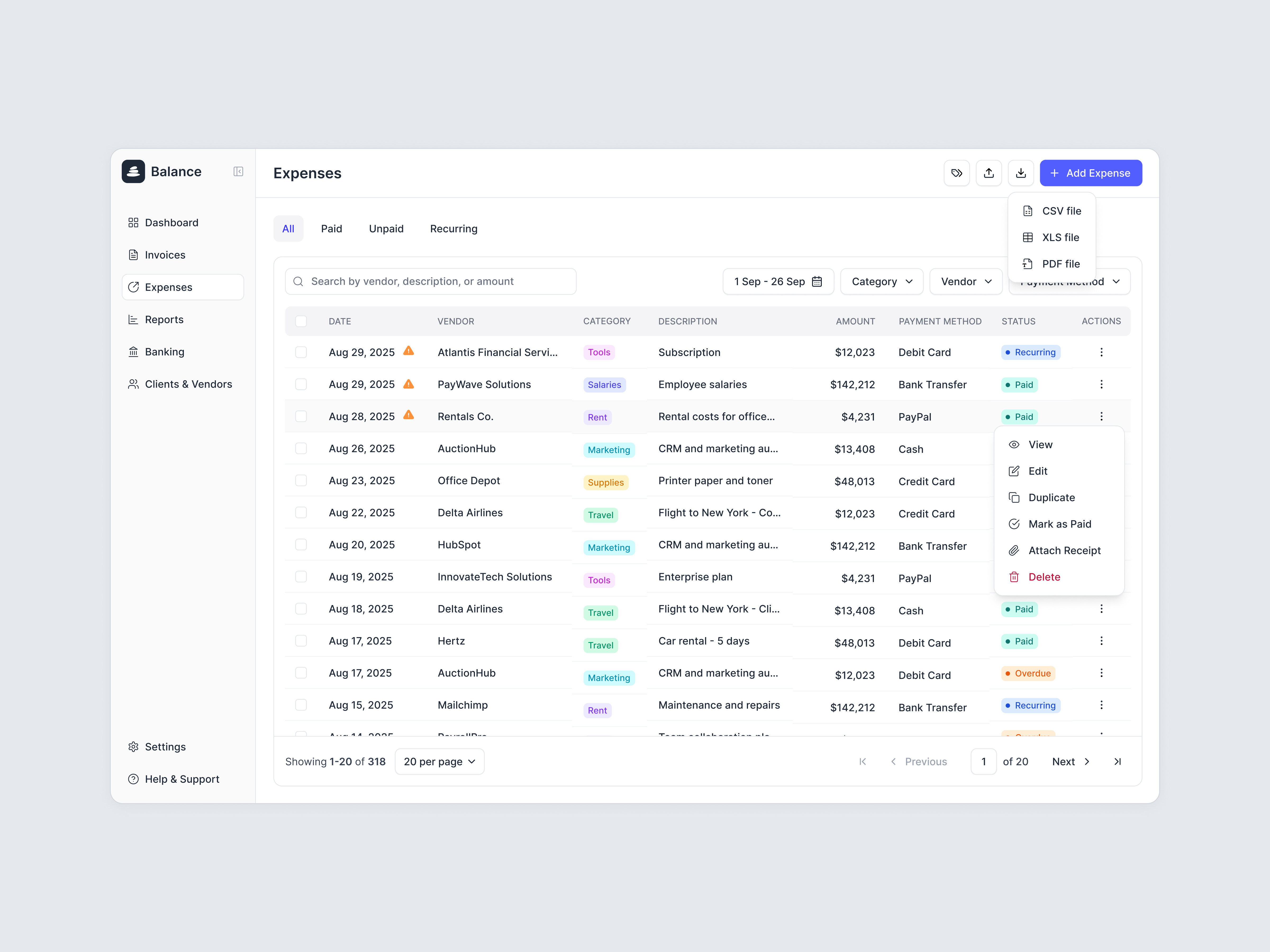 Example of Web App UX/UI Design For Saa S