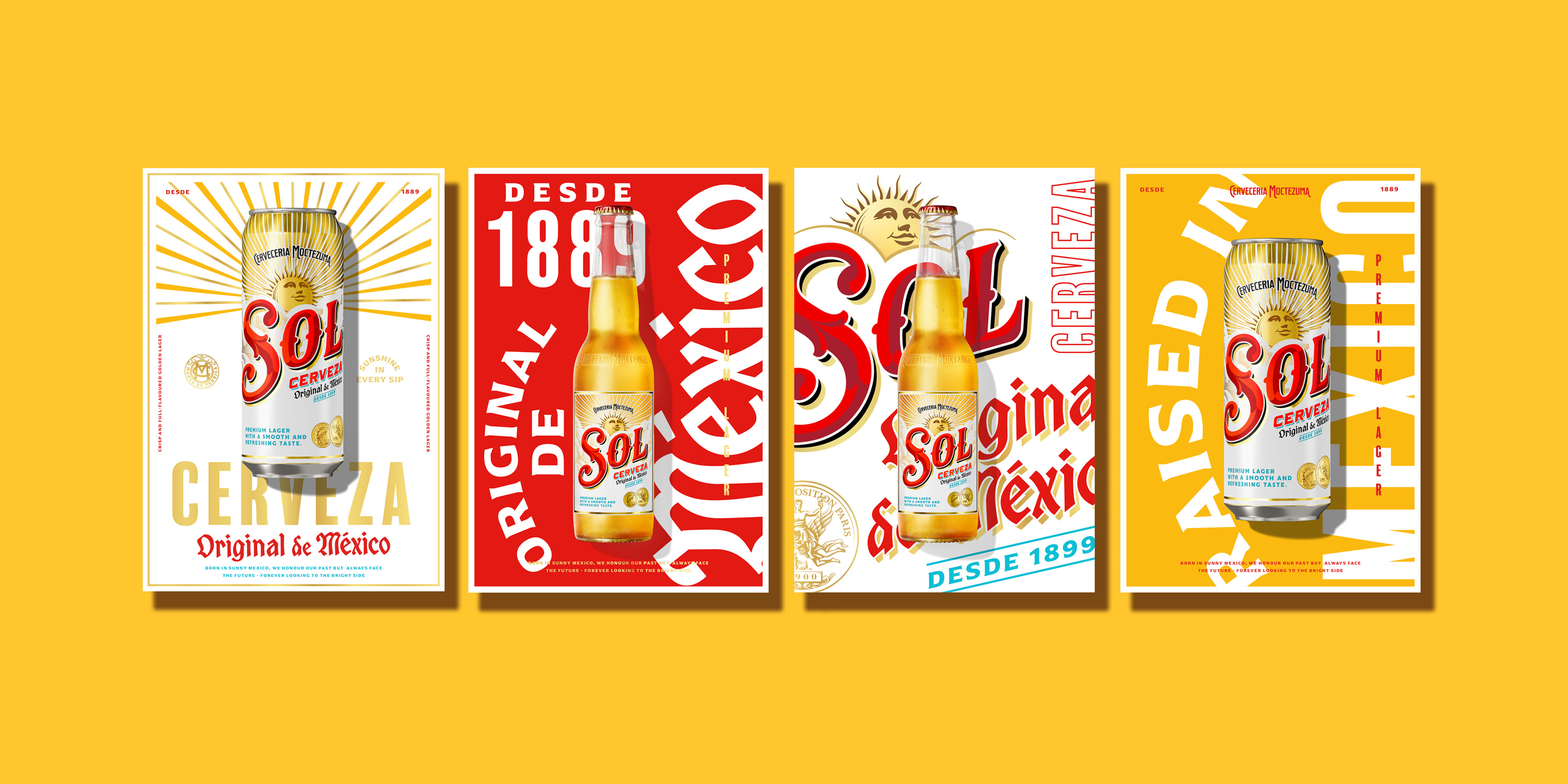 Sol Ver 3d beer bottle packaging sol visualization