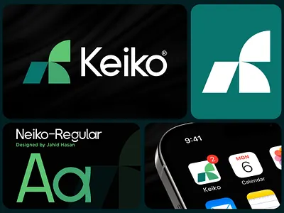 Keiko Modern Technology Brand Logo branding company connect logo creative logo graphic design k letter lettermark logo logo designs logos logotype minimalist modern logo tech technology logo