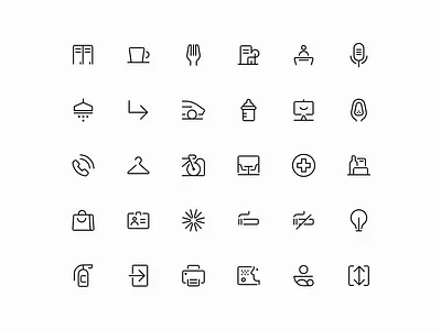 Odido Wayfinding Icons | Iconography brand icons business icons clean icons icon icon design icon development icon illustration icon system iconography icons interface icons line icons mono icons monoline office icons picto pictograms signage system icons wayfinding