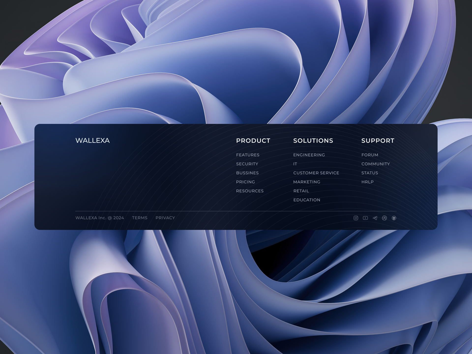 Website Footer Design - Dark Mode & Structured Navigation ui
