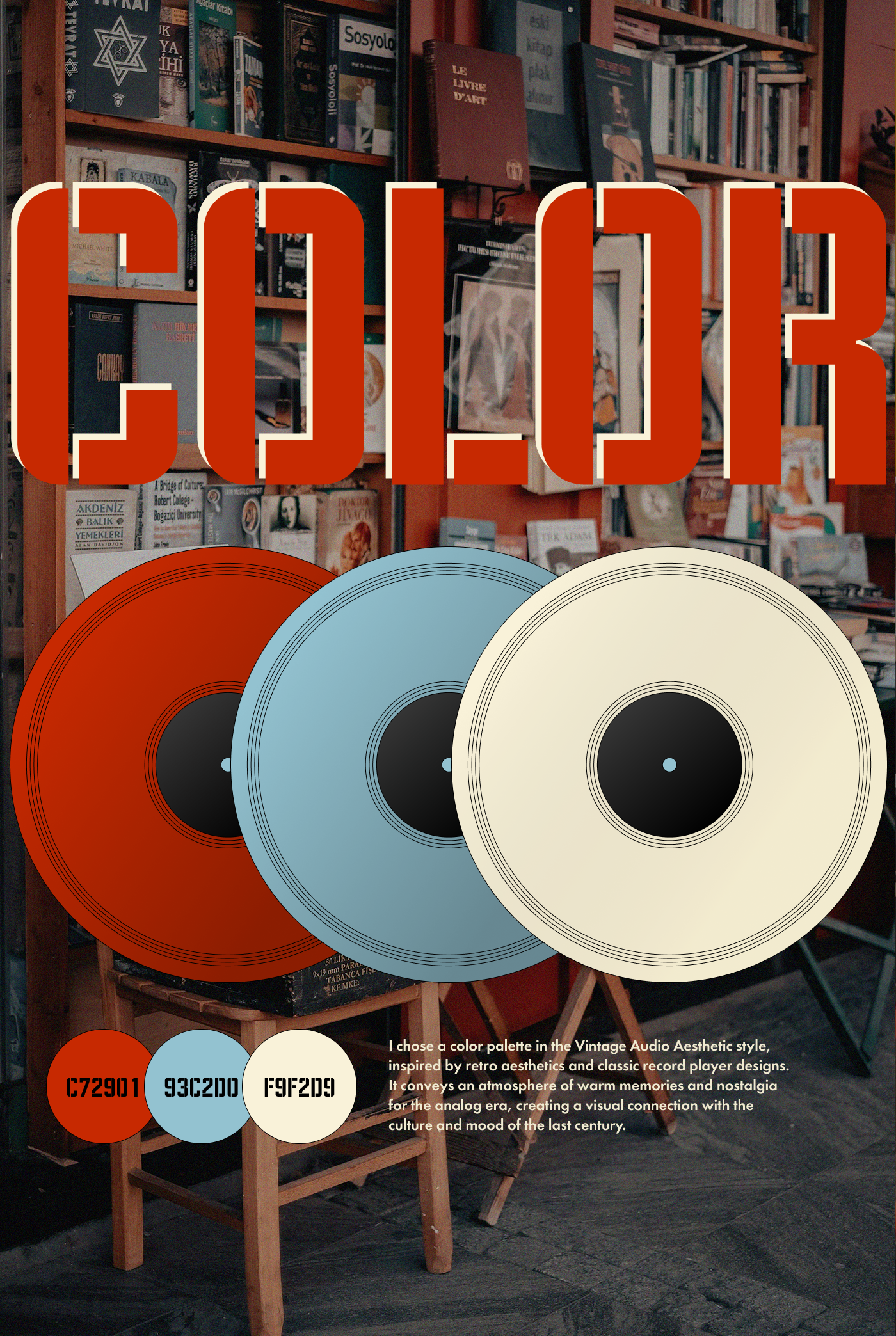 Vinyl Aesthetic: Brand Color Palette branding design typography ui web website