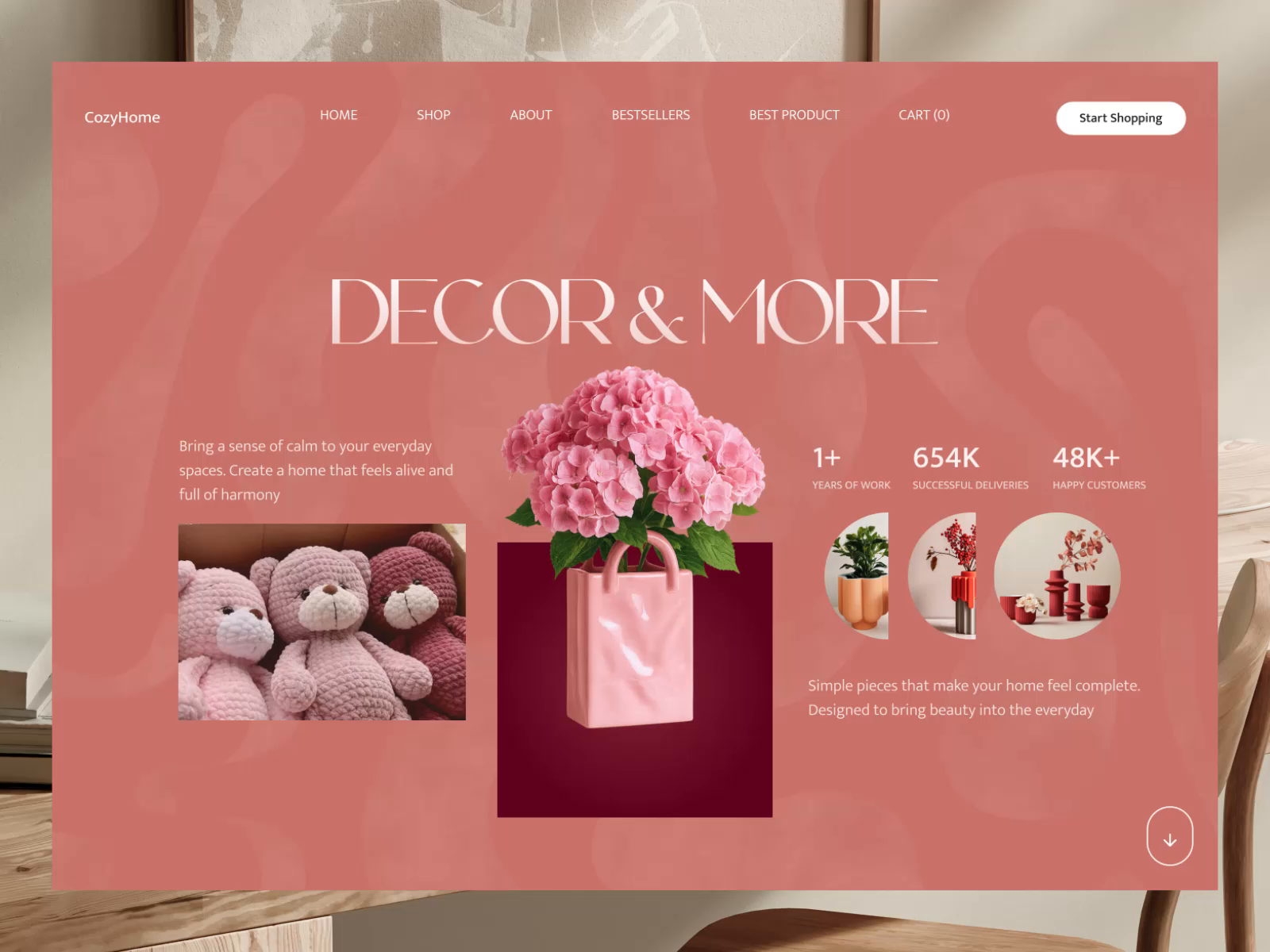 Example of Online Store | Landing page