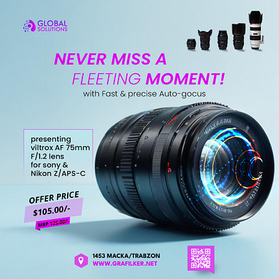 Global Solution – Modern Social Media Ad Banner auto focus promo banner design branding creative banner design digital marketing design dribbbledesign graphic design illustration logo modern banner moderndesign printdesign product ad design social media ad tech banner vector