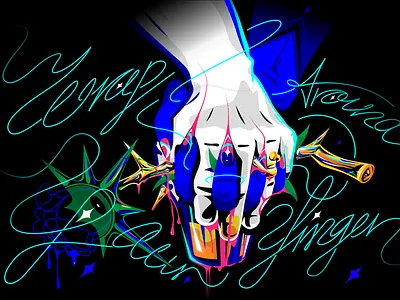 Wrap Around Your Finger hand illustration