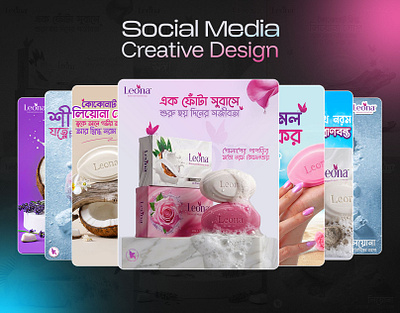 Social Media Creative Design for Soap Brand creative visual for soap graphic design soap ads design soap creative design soap design soap packaging soap social design social media post