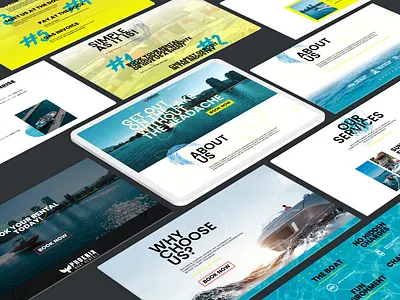 Phoenix Boat Rentals Website Design clean design graphic design minimal responsive ui ux webdesign website