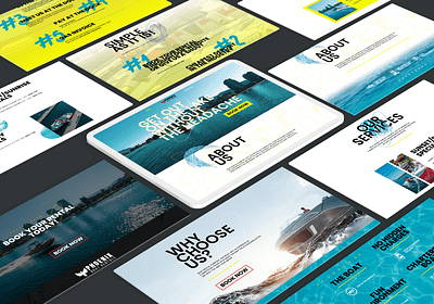 Phoenix Boat Rentals Website Design clean design graphic design minimal responsive ui ux webdesign website