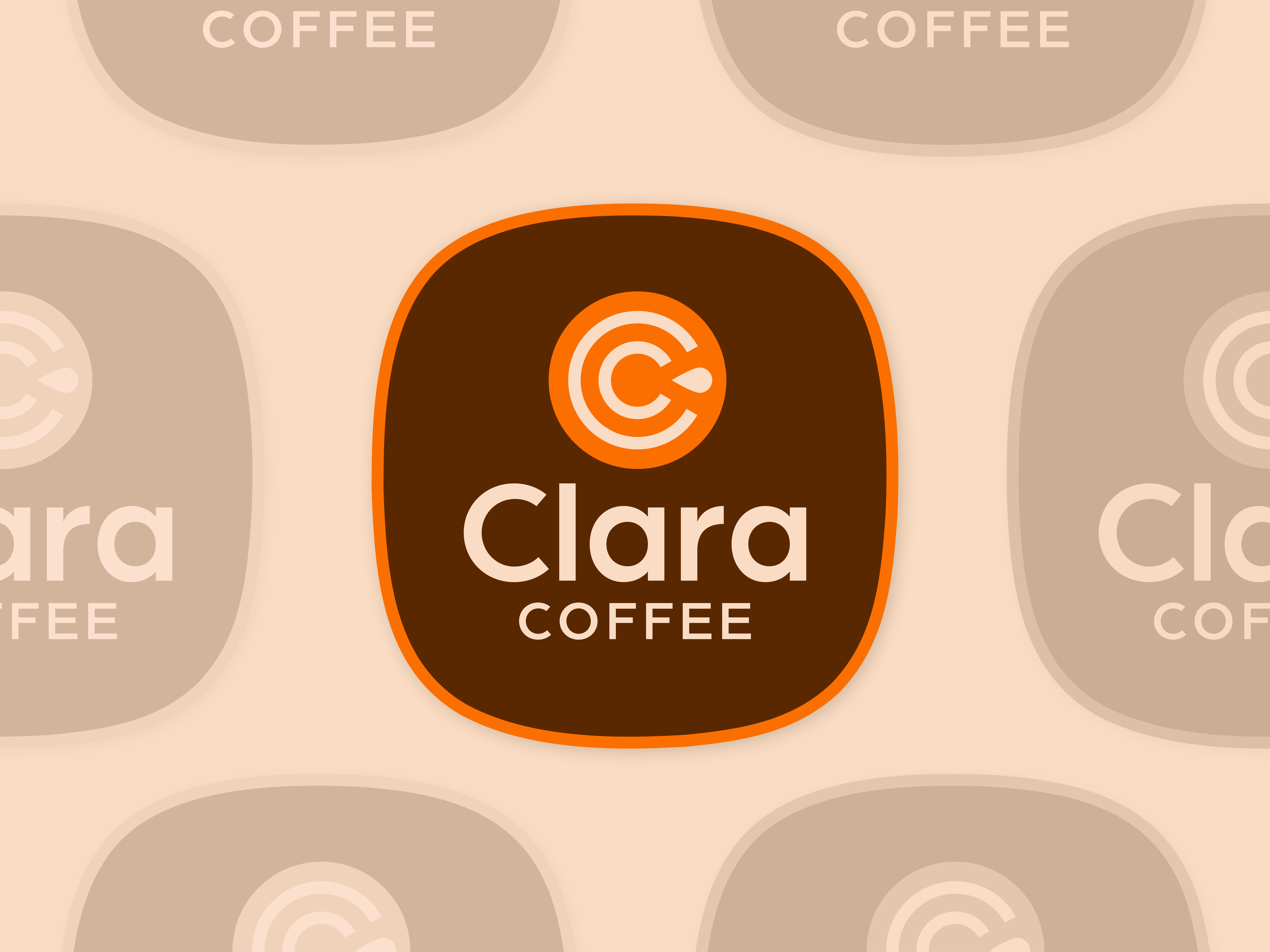 Example of Clara Coffee - Logo Design