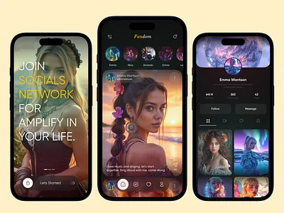 social media - instagram redesign app app ui creator explore fan feed gallery instagram instagram redesign live media post profile social social app social media social network story timeline