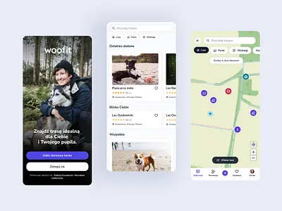 Woofit - mobile app dog app mobile app ui