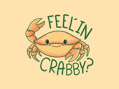 Feelin' Crabby adobe photoshop animal apparel cartoon character character design colorful crab doodle drawing fun funny graphic design illustration kids psd