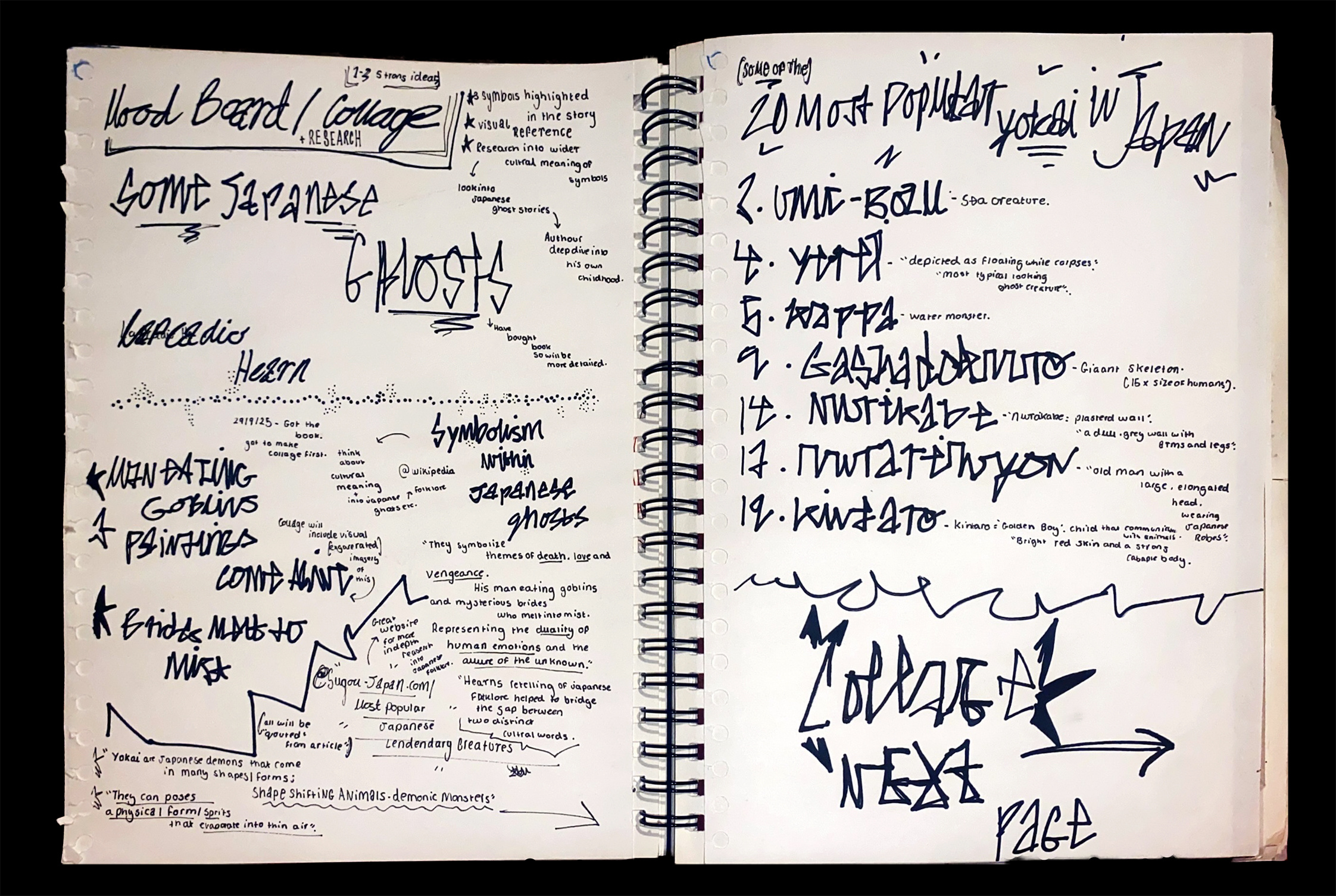 Sketchbook Pages - Penguin Book Cover Design Concept design illustration layout mood board sketchbook typography