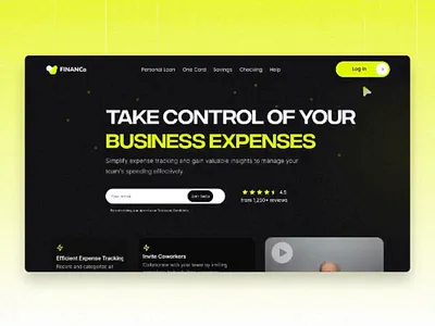 Fintech Landing Page Animation landing animation landing page design motion graphics ui animation ui interaction animation ui ux animation