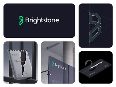 Brightstone brand identity branding logo design logo folio minimalist logo visual identity