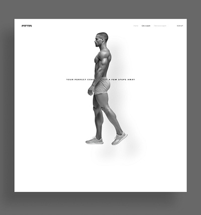 Fittr website redesign concept 3d aesthetic animation branding design fitness graphic design gym minimalism modern motion graphics nutrition portfolio startup studio training ui ux website workout