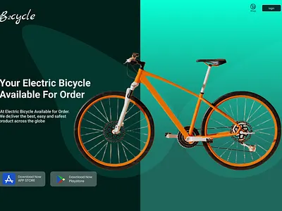 Electric bicycle store figma ui