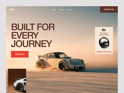 HORNY-Electric Car Website UI branding car design electiric figma graphic design icon illustration landing page logo minimal product ui uiux ux ux audit vector website