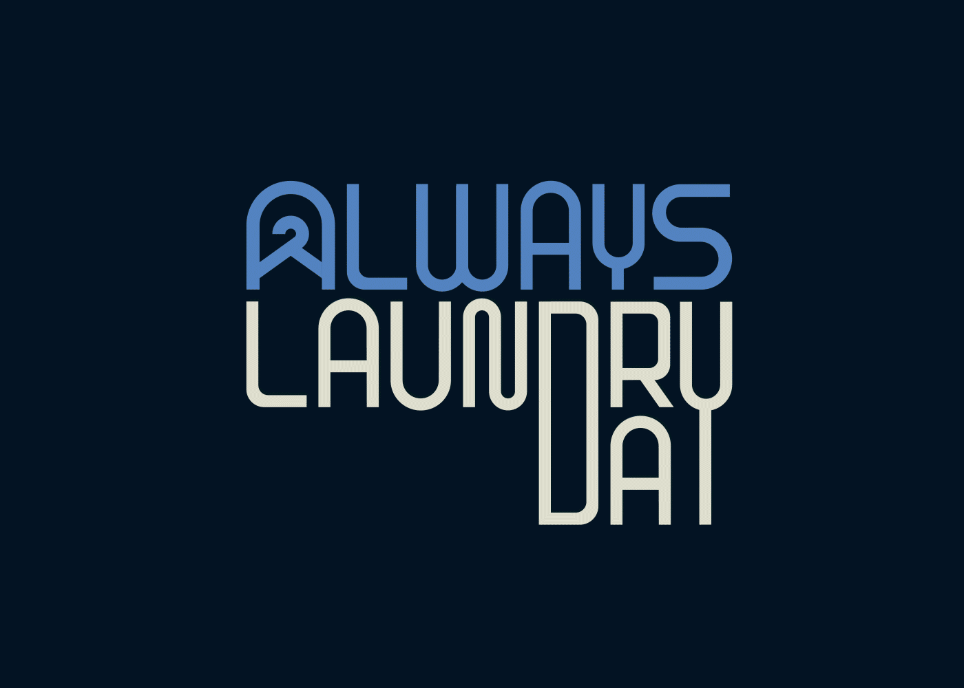 Logo Animation—Always Laundry Day after effects animation branding clothing branding fashion brand logo animation logo designer logo identity typography