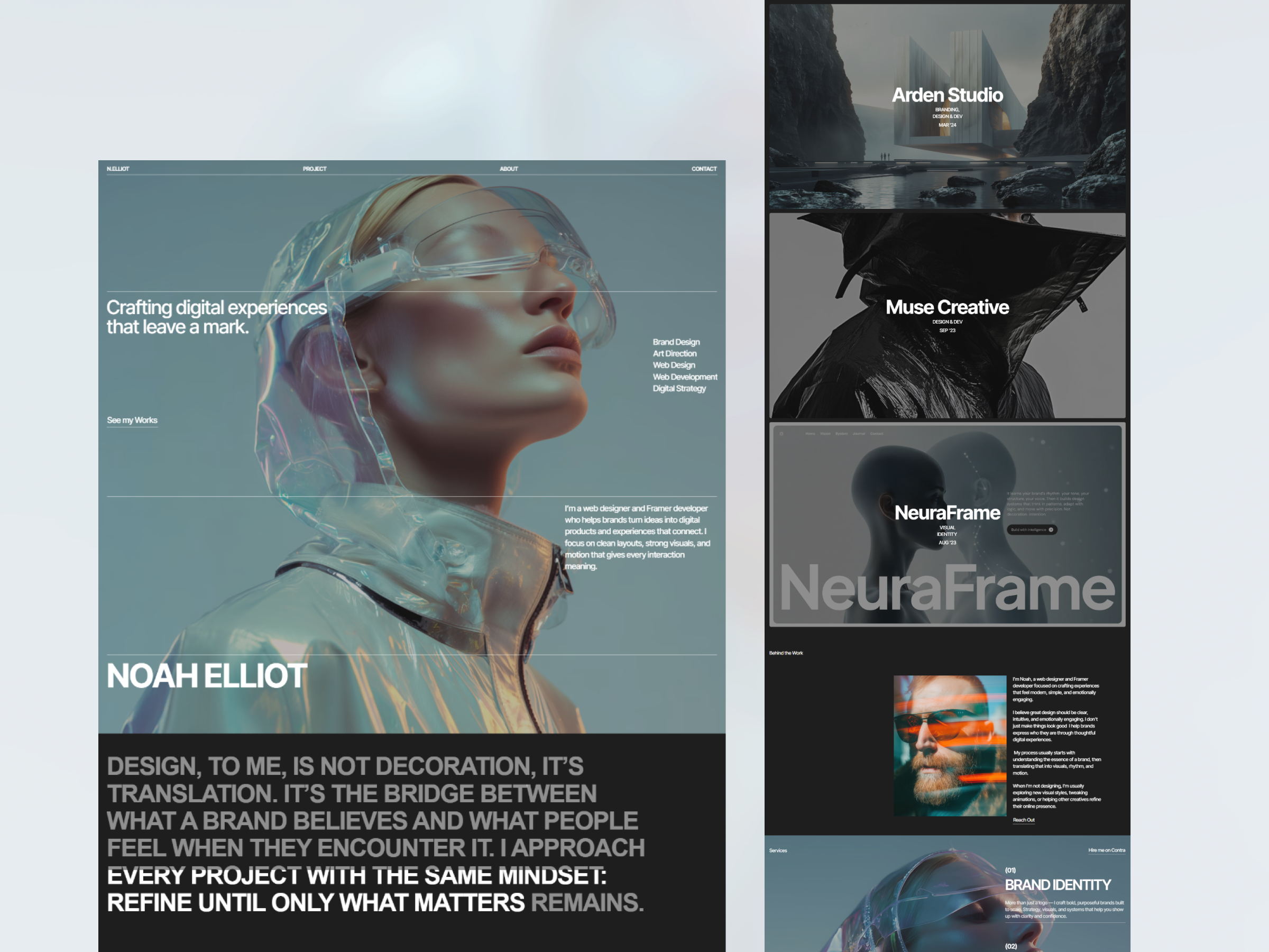 Example of Noah Elliot — Personal portfolio template