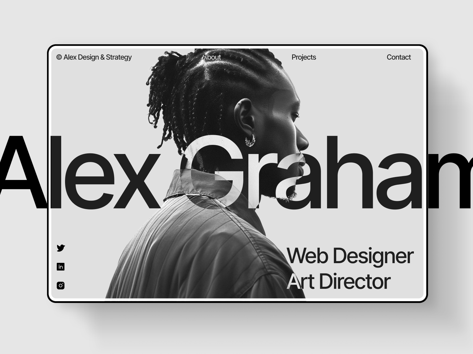 Example of Free Alexfolio — Portfolio template