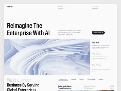 Hero Design for AI Agent Website ai ai agent ai website design artificial intelligence automation b2b clean fintora hero design interface landing page micro interaction minimalist modern design sass landing page startup uiux web design web site website